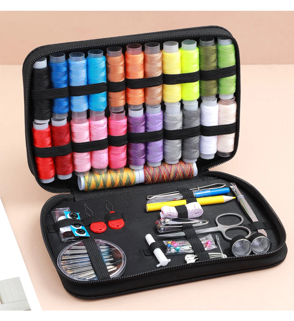 Complete Sewing Kit with Threads, Needles, and Accessories