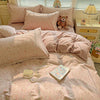 Floral Print 100% Cotton Duvet Cover Set with Two Pillow Shams