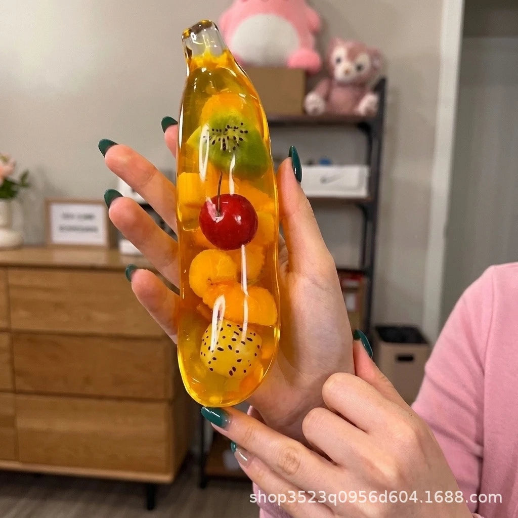 Jumbo Banana Gel Squishy Stress Relief Toy