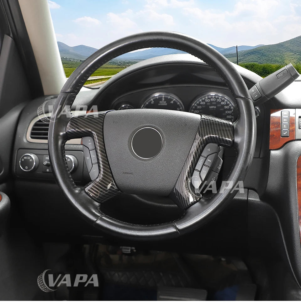 Car Steering Wheel Trim Cover for Chevrolet Suburban, Tahoe, Avalanche & GMC Sierra (2007-2013)