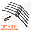 Universal Windshield Wiper Blades – J-Hook Fit, Multiple Sizes