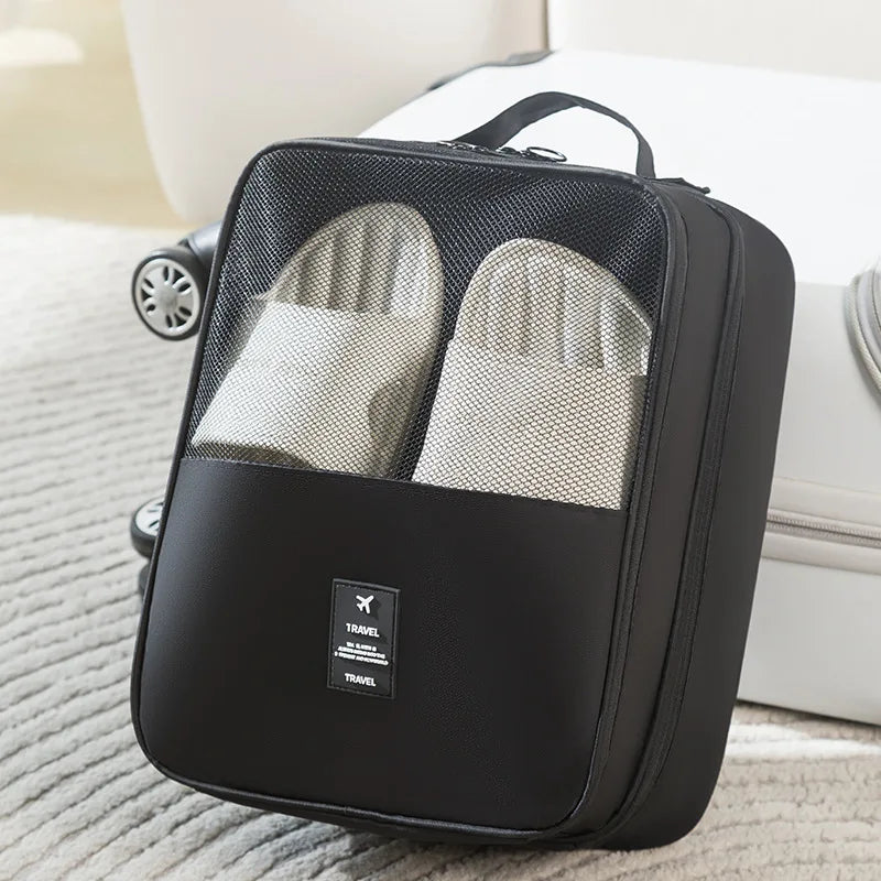 Waterproof Travel Shoe Storage Bag with Mesh Window