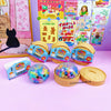 Rainbow Dumpling Squishy Stress Relief Toy with Bamboo Steamer
