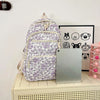 Floral Quilted Backpack Set with Crossbody Bag