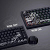 Ukiyo-e Art PBT Keycaps with Side-Engraved Translucent Design