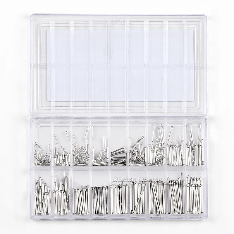 Stainless Steel Watch Band Pins Assortment Kit (360 Pieces)