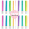 Spiral Birthday Cake Candles, Set of 6 Long Thin Decorative Candles for Cakes and Desserts