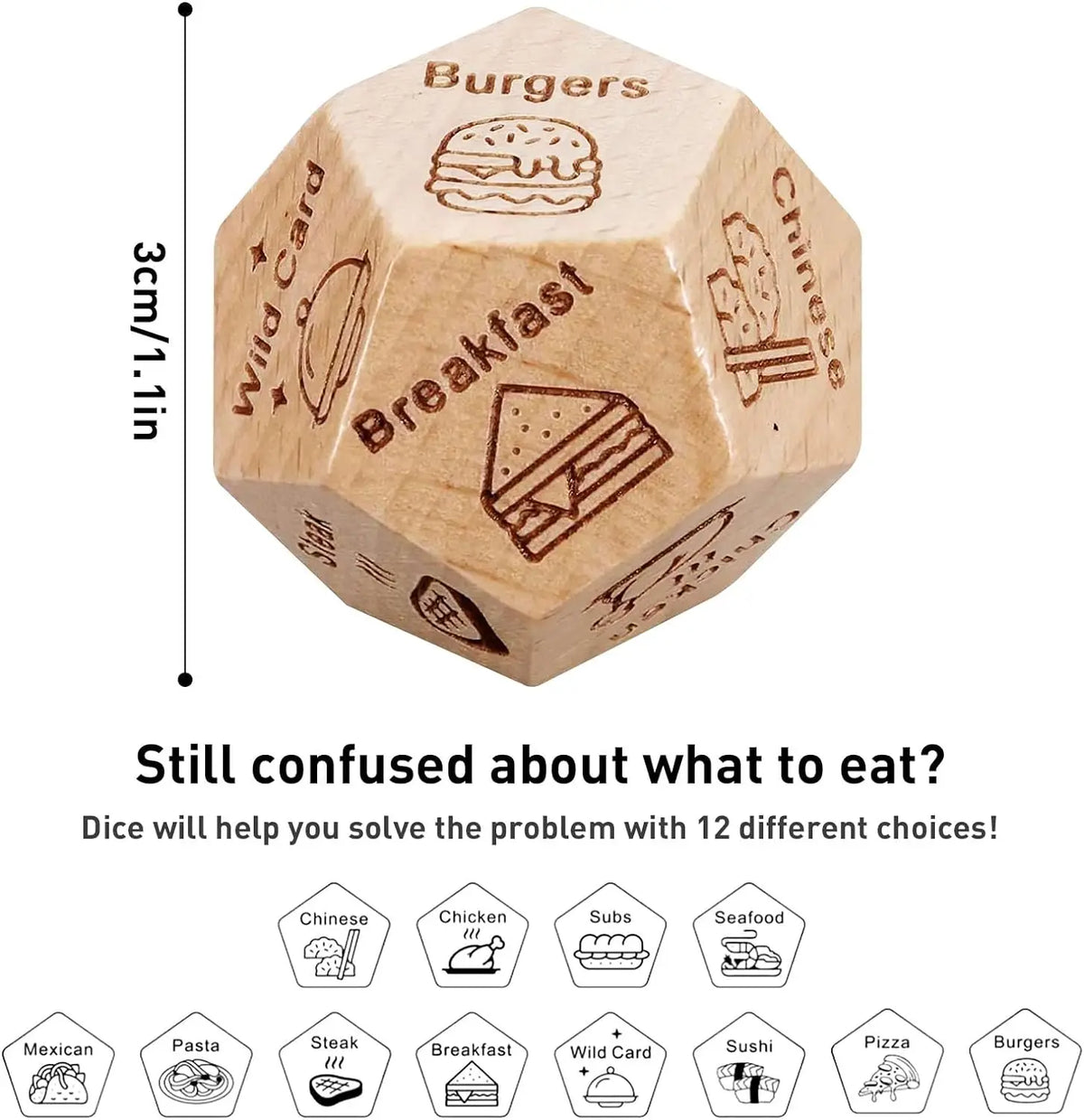 Couples Food Decision Dice Set
