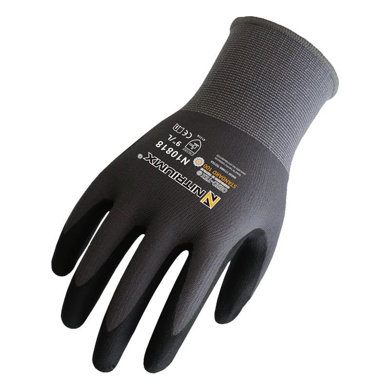 Seamless Nylon Work Gloves with Micro-Foam Nitrile Grip