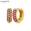 Minimalist CZ Huggie Hoop Earrings