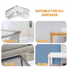Clear silicone corner edge guards suitable for various surfaces like marble, wood, glass, and plastic.