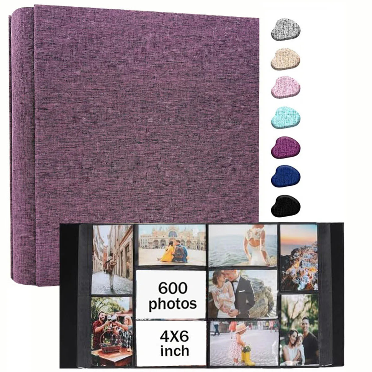 Linen Photo Album with 4x6 Sleeves