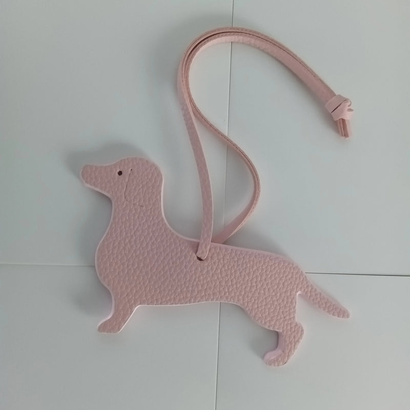 PU Leather Dachshund & Bulldog Keychain
