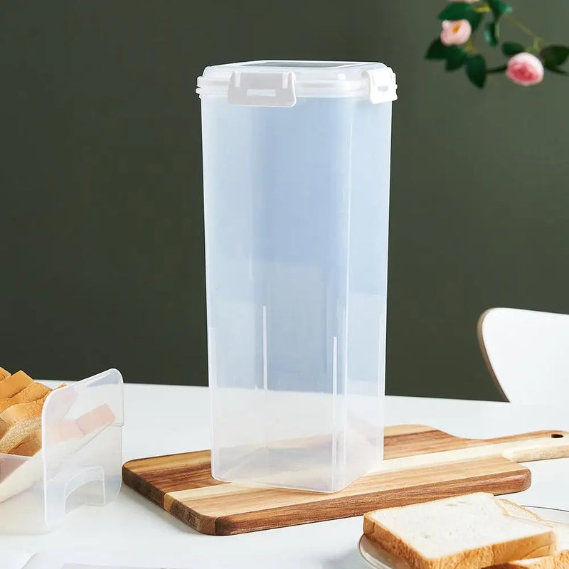 Clear Airtight Bread Box with Sliding Lid