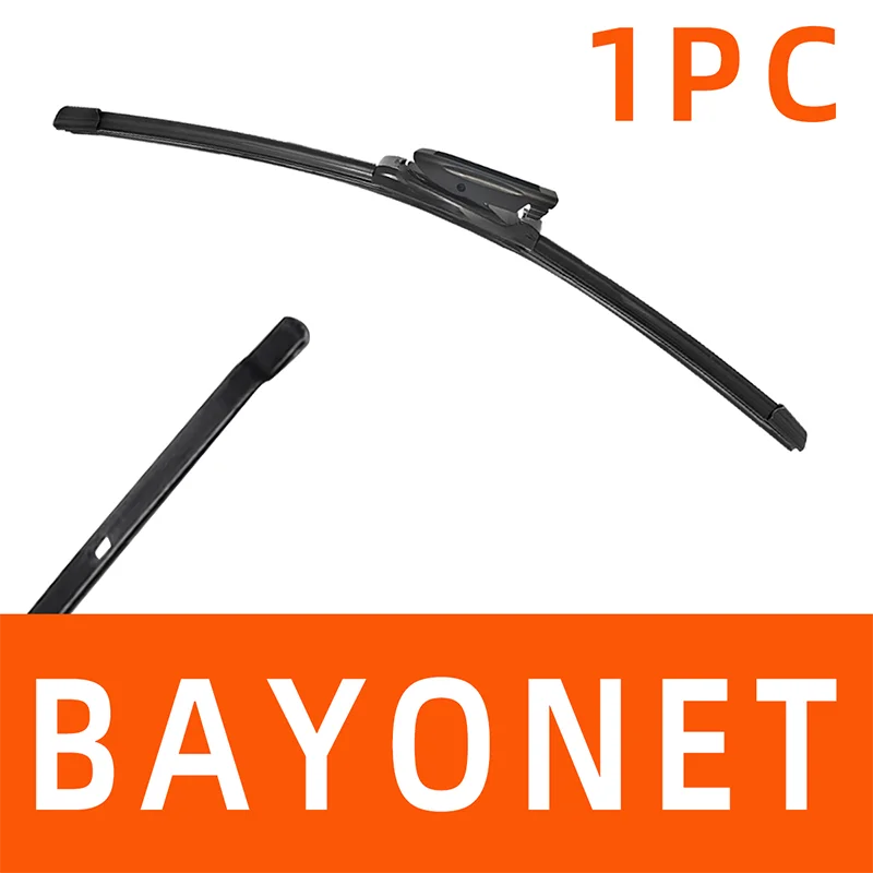 One piece of Bayonet universal frameless wiper blade with a dual rubber edge.