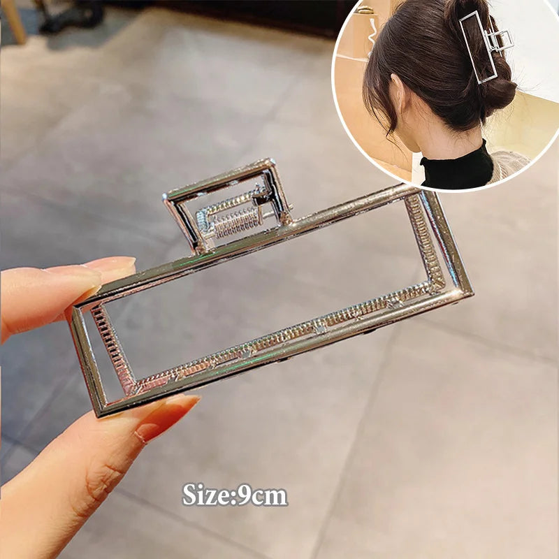 Gold S-Shaped Metal Hair Claw