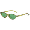 Retro Oval Sunglasses with UV400 Protection