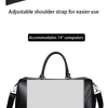 Retro PU Leather Weekender Duffel Bag with Adjustable Shoulder Strap