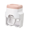 Automatic Wall-Mounted Toothpaste Dispenser with Brush Holder