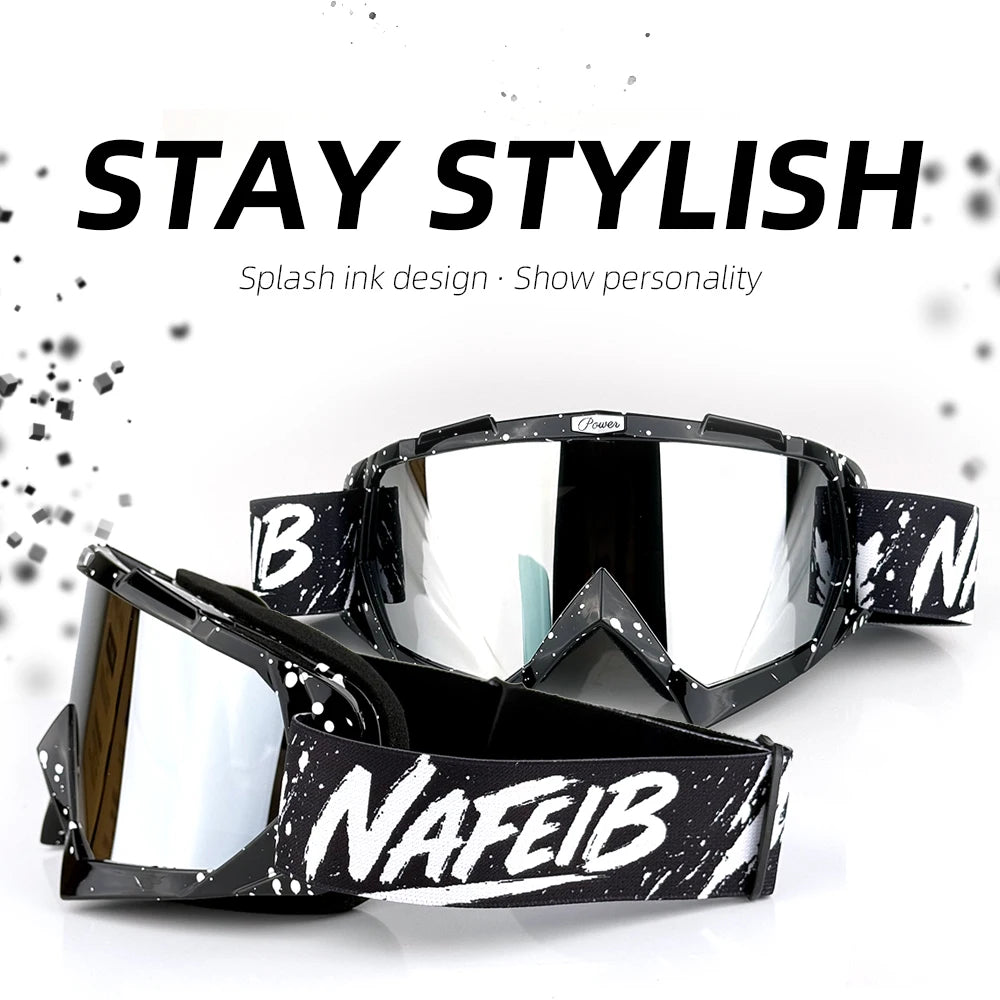 Anti-UV Motorcycle Goggles with Windproof Protection