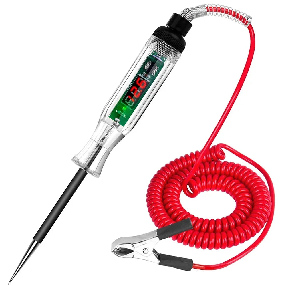 Automotive Digital Circuit Tester 6V-72V with LED Polarity Detection