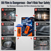 Car Windshield Oil Film Remover with Built-In Brush