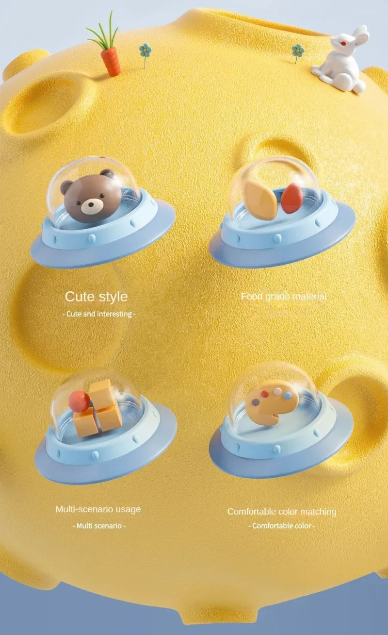 Suction Cup Spinning Bath Toys for Babies (Set of 3)