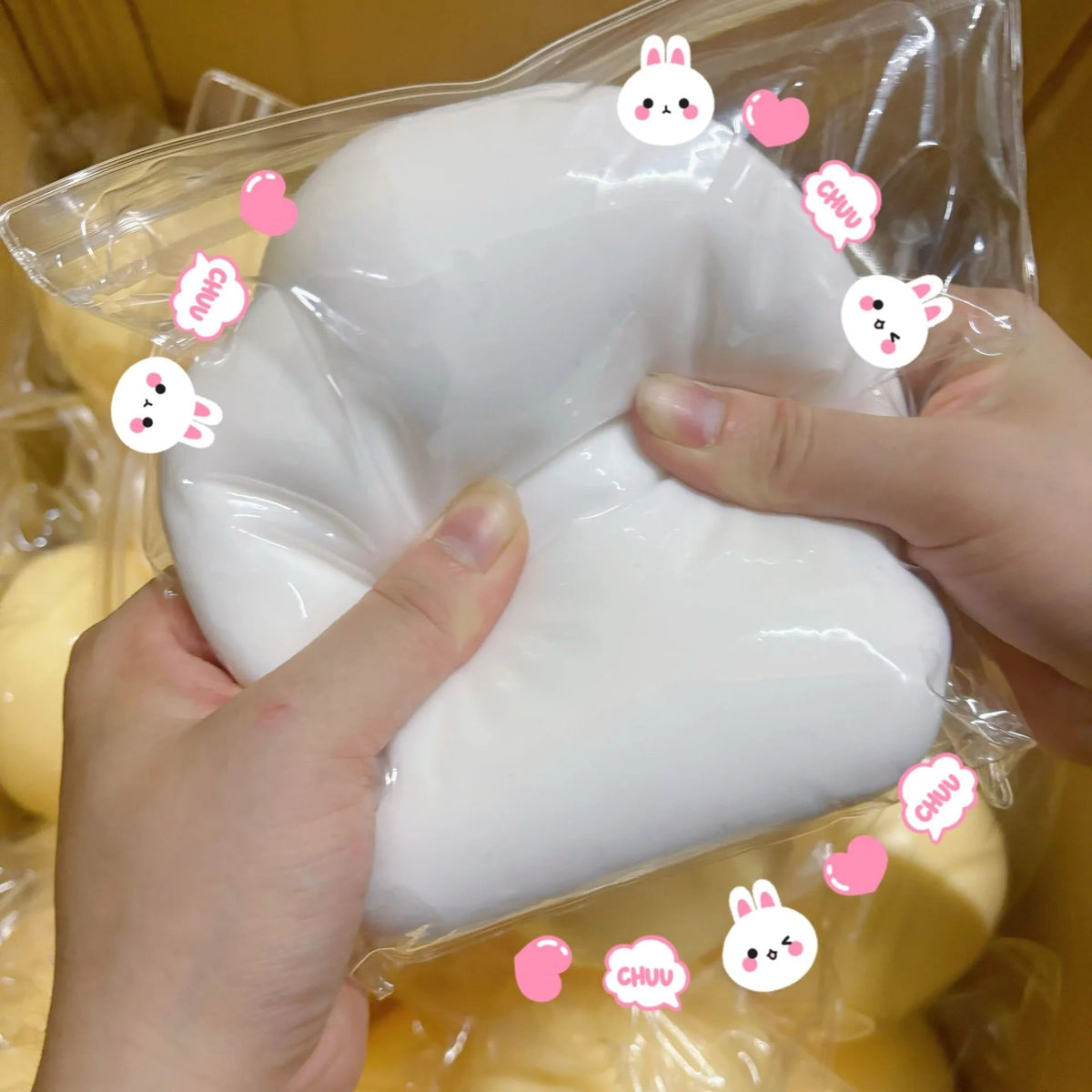 Jumbo Squishy Cheese Ball Stress Relief Fidget Toy