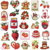 Cute Strawberry Waterproof Stickers Pack (50 Pcs)
