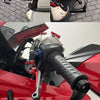 Motorcycle Brake & Clutch Lever Hand Guards with Carbon Fiber Finish