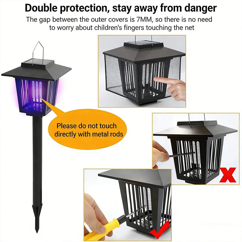 Solar-Powered Mosquito & Insect Zapper