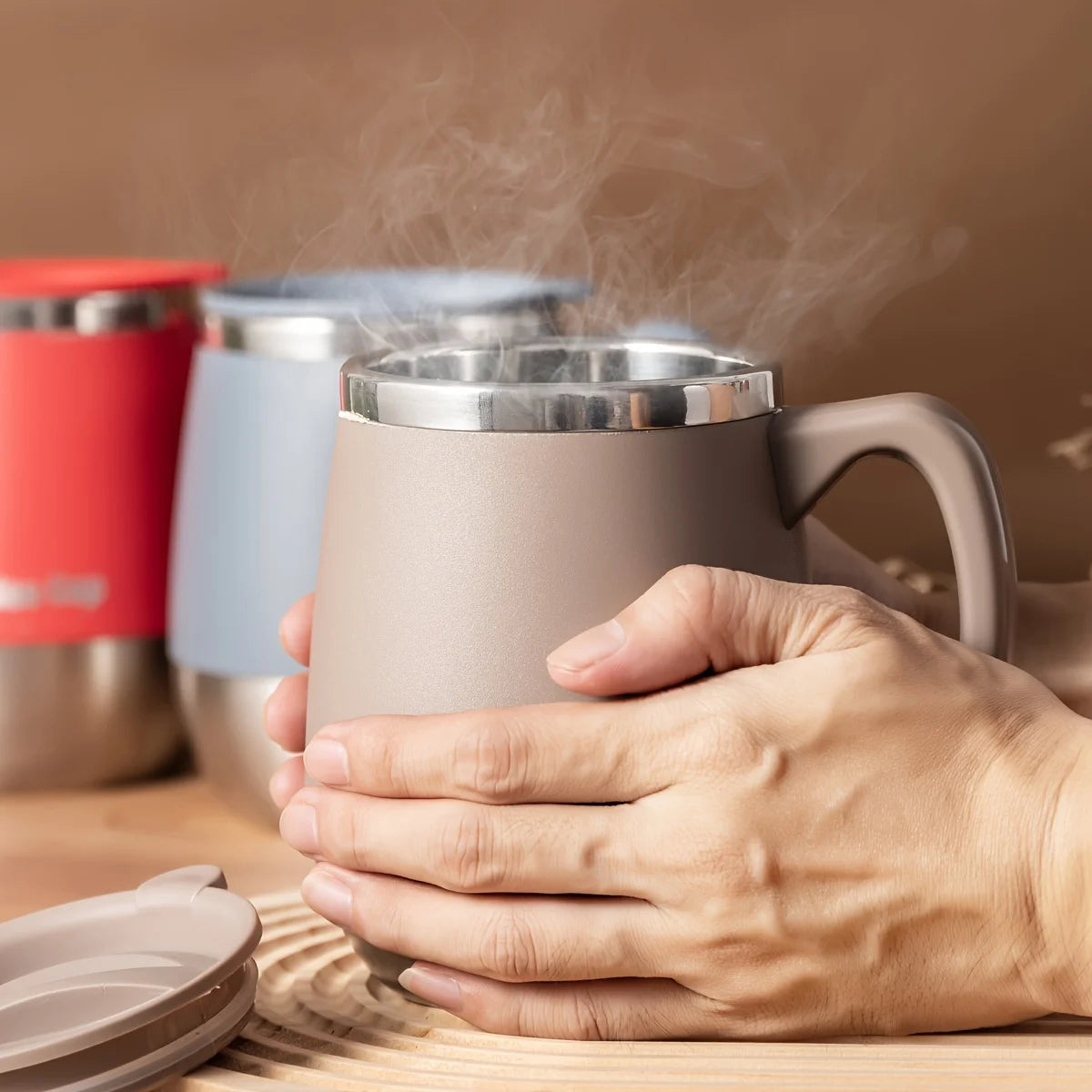 Insulated Stainless Steel Travel Mug with Lid