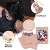 A kit for tattoo practice featuring stretchable silicone material and individually wrapped thermal transfer paper.