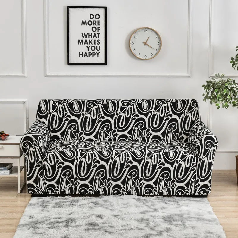 Floral Print Stretch Sofa Cover