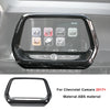Carbon fiber interior trim kit for Chevrolet Camaro 2017+ featuring a digital display and controls