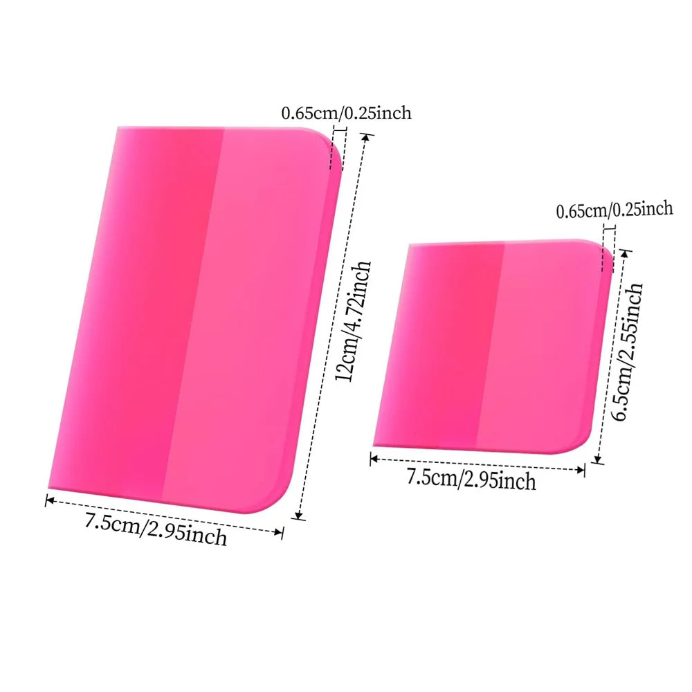 Professional PPF & Vinyl Wrap Squeegee Kit - Soft Rubber Tools for Scratch-Free Application