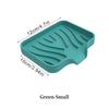 Silicone Drain Soap Dish with Anti-Slip Base