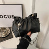 Classic Solid Bucket Crossbody Bag