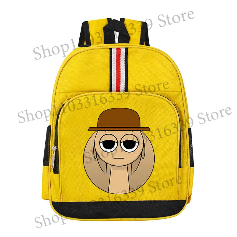 Sprunki Cartoon Backpack – Large Capacity Rucksack for Teens and Adults