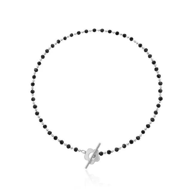 Collier Choker en Perles Carrées Géométriques Bohèmes