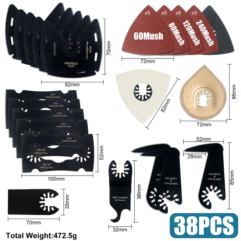 Oscillating Multi-Tool Blade & Accessory Set