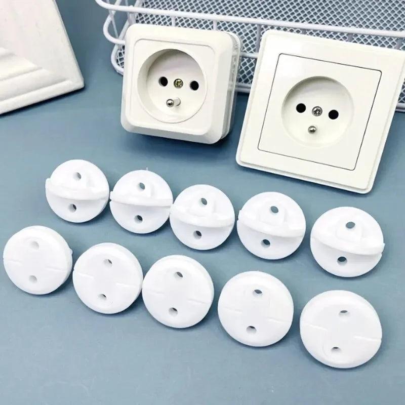 Childproof Outlet Covers for European Sockets (10-Pack)