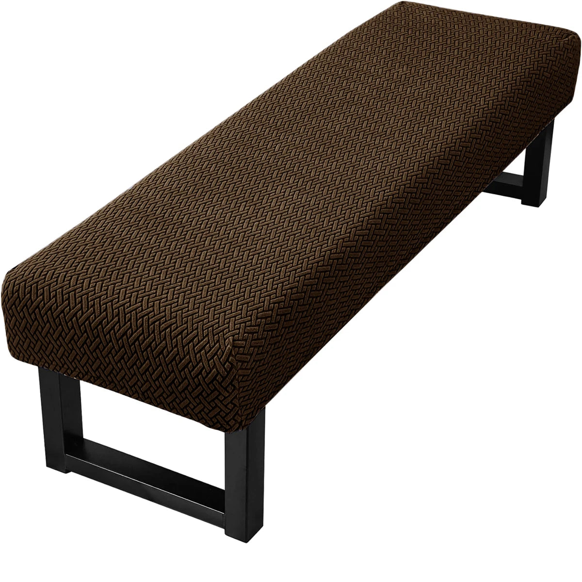 Stretch Jacquard Bench Cover – Modern, Washable Slipcover for Living Room Seating
