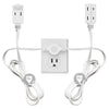 12-Foot Twin Extension Cord with 6 Outlets