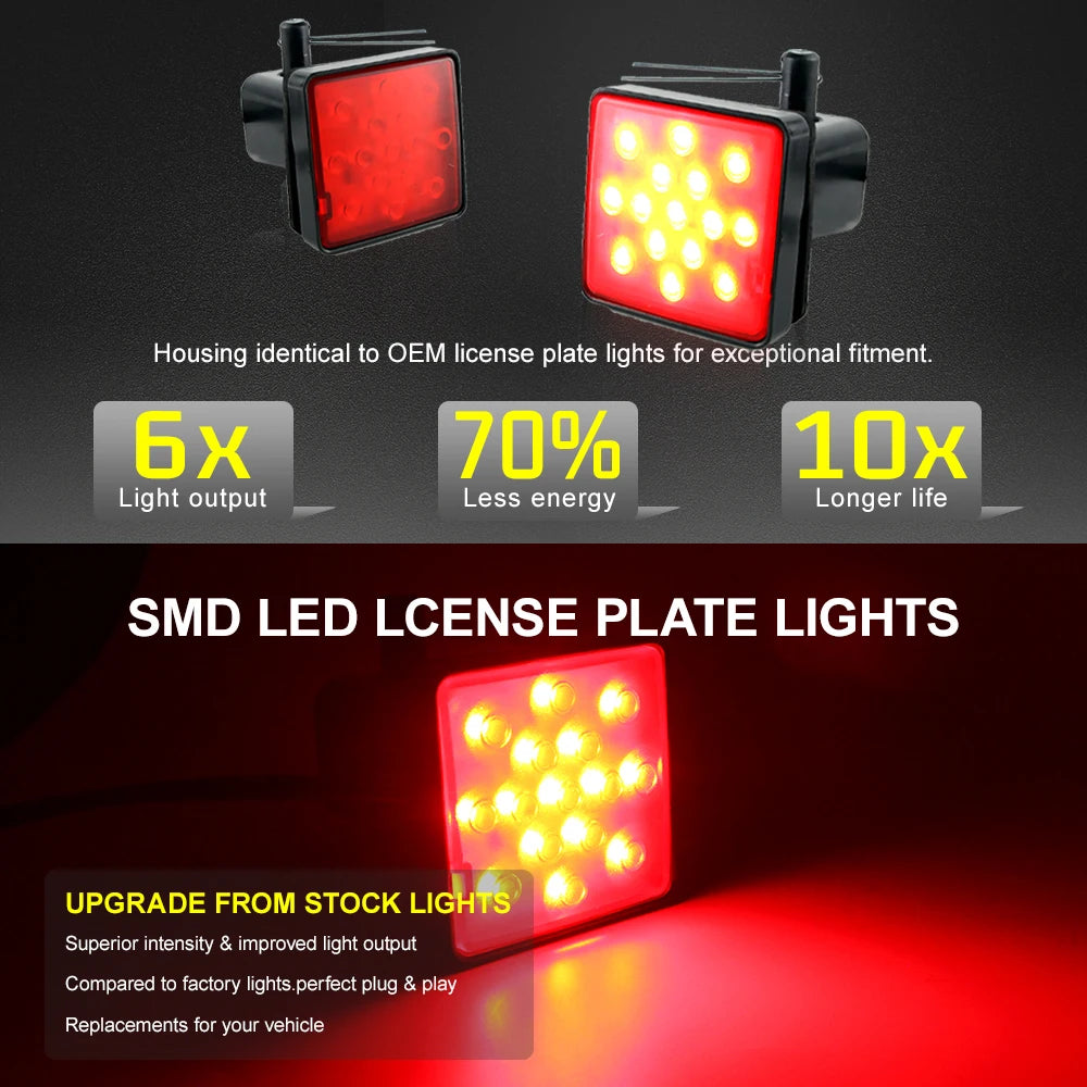 15-LED Trailer Hitch Brake and Tail Light