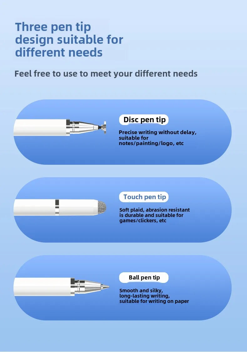 Universal Magnetic Stylus Pen for Touch Screens