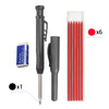 Precision Carpenter's Mechanical Pencil with Integrated Sharpener