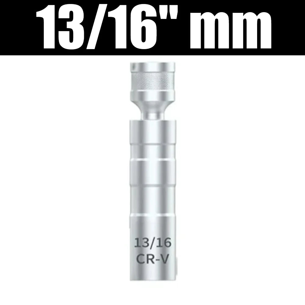 Universal Joint Spark Plug Socket Set with Magnetic Thin Wall Design
