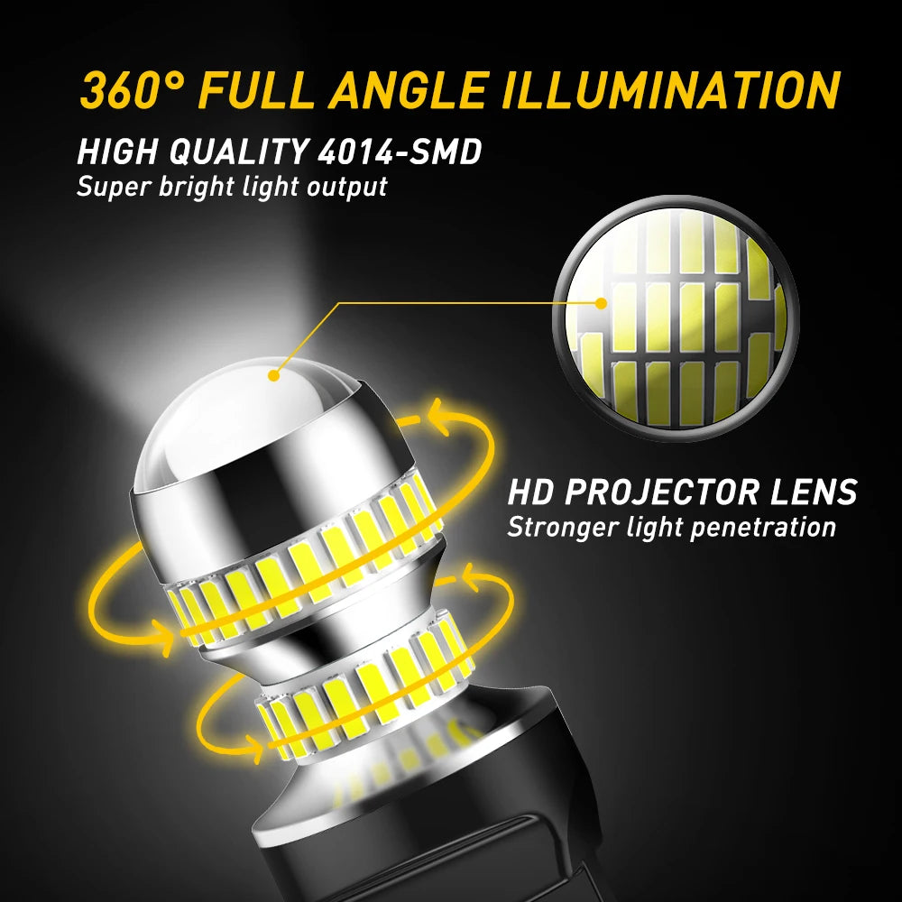 Super Bright LED Bulbs for Reverse, Brake, and Turn Signals
