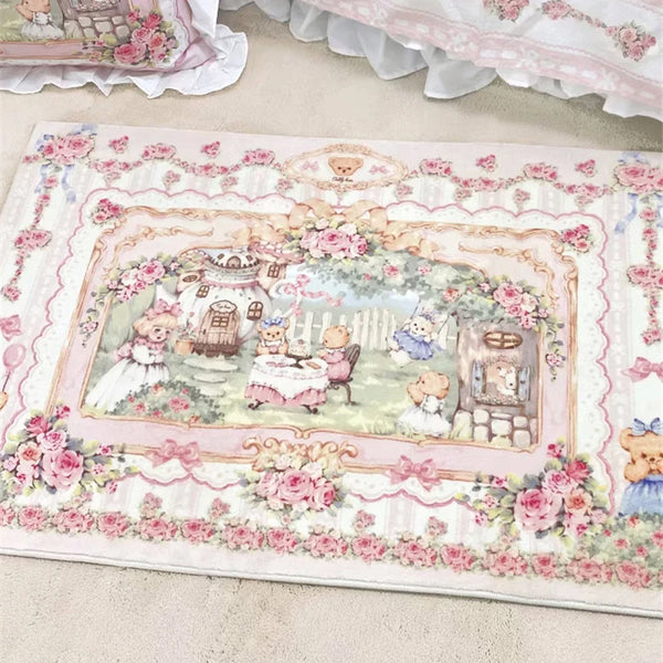 Plush Bear Bedside Rug